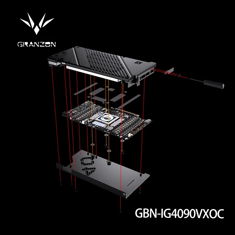

Granzon Water Block for Colorful IGame GeForce RTX 4090 Vulcan /Neptune OC GPU Card/Full Cover All-Metal Radiator GBN-IG4090VXOC