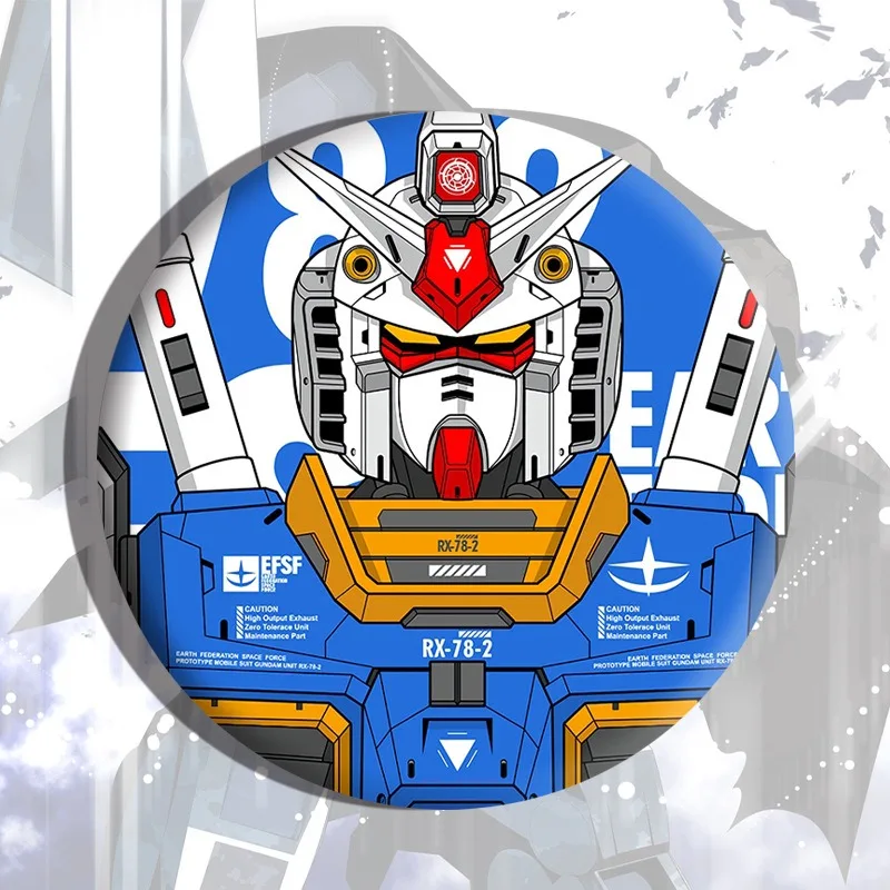 

Original Japanese Anime Cartoon Gundam Brooch Mobile Warrior RX-78 Cartoon Badge Clothins Case Decoration Accessories Kids Gifts