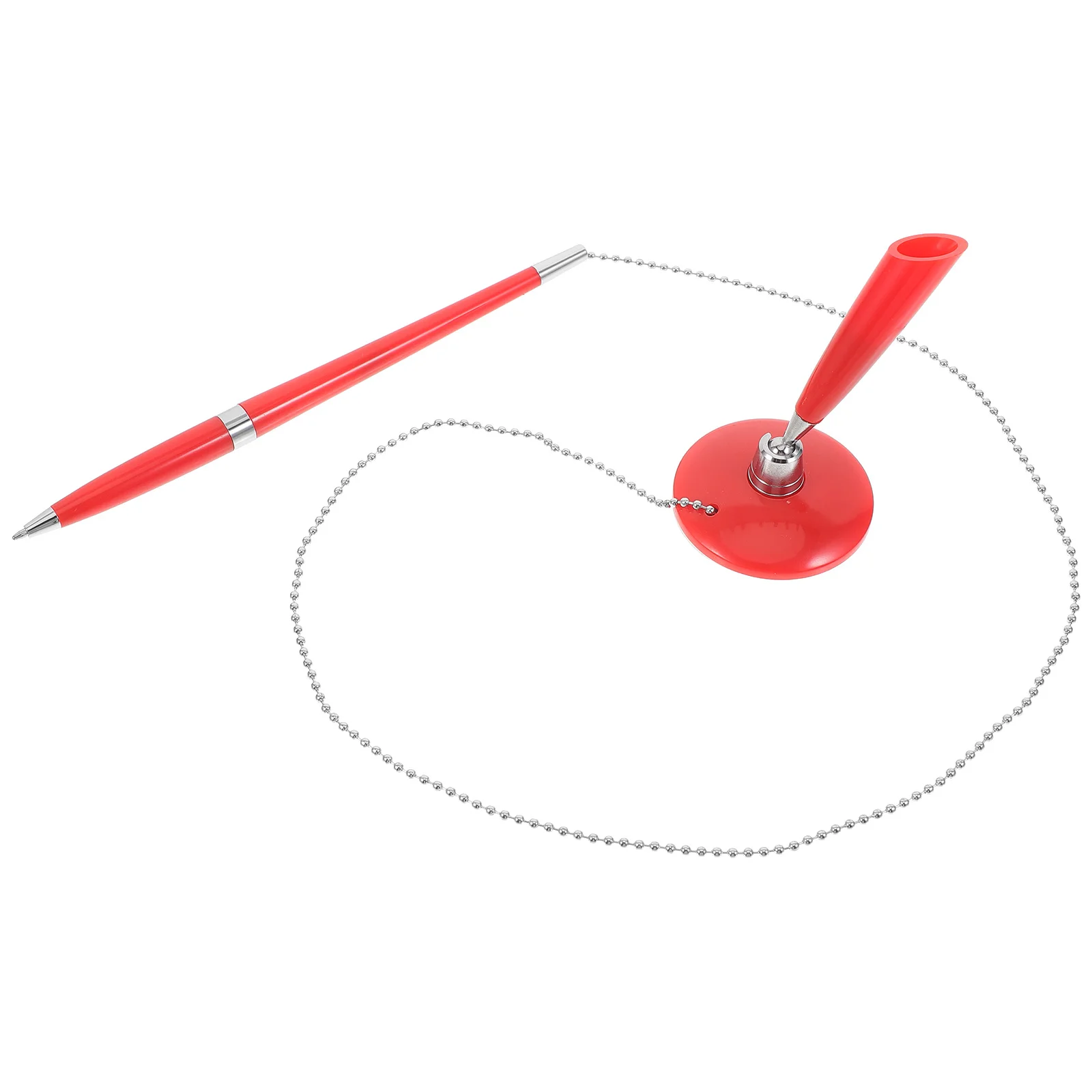 Signature Pen Desktop Vertical Standing Design Business Office Multi-Function Writing Pen Table Fixed Ballpoint Smooth Clear