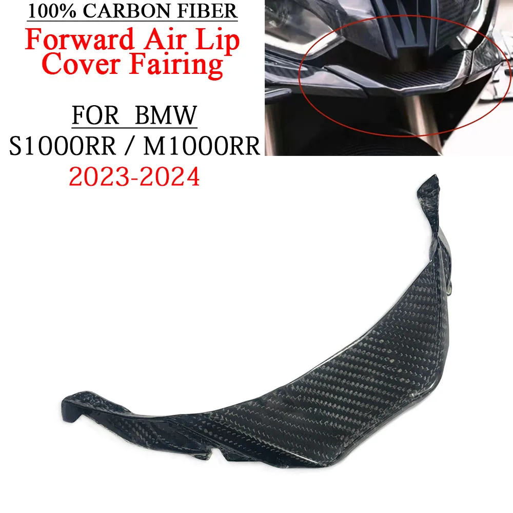

For BMW S1000RR M1000RR 2023 2024 Carbon Fiber Motorcycle Accessories Forward Air Lip Cover Fairing