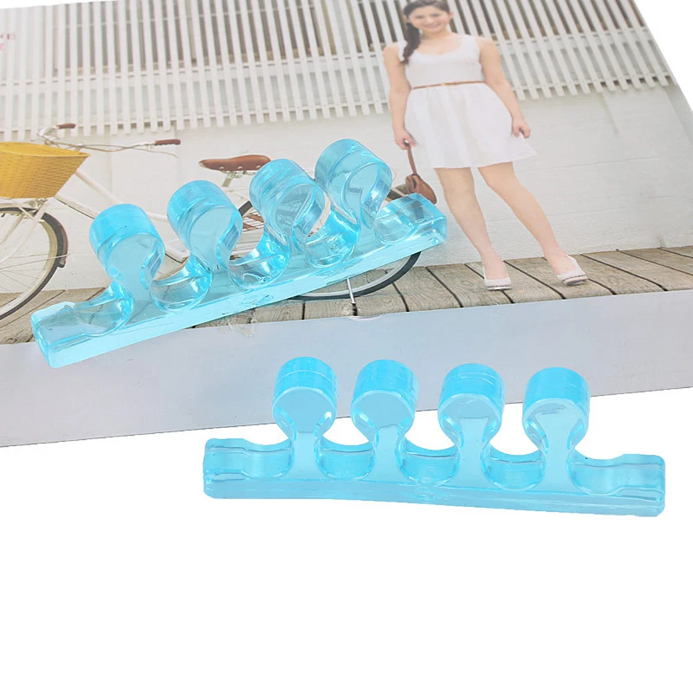 

1 Pair SEBS Toe Separator Beetle-crusher Corrector Outer Appliance Hallux Adjuster for Hammer Bunions and Crooked Toes