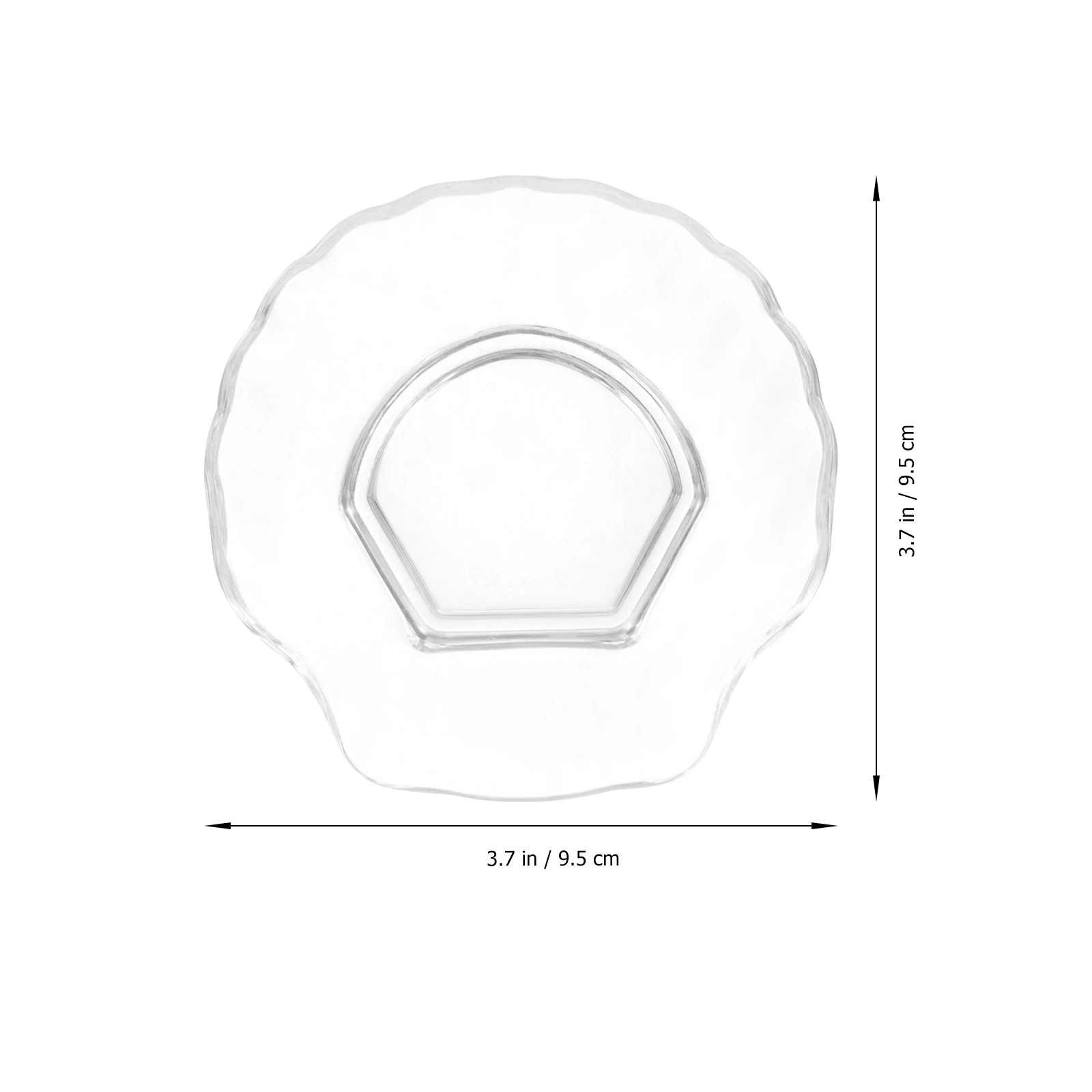 

Plastic Sea Shell Soap Holder Clear Acrylic Bathroom Tray Shaped Seashell Unbreakable Soap Dish Container Shower Room Kitchen
