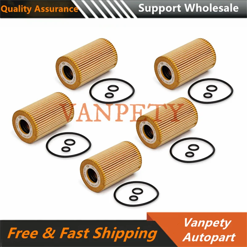 5PCS 03L115562 03L 115 562 03L115466 New Engine Oil Filter For Audi Skoda Seat VW Passat with 2.0L TDI Diesel 2012 - 2015