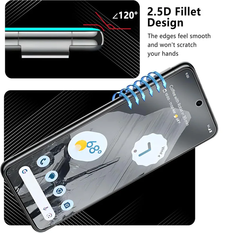 Pixel 9 9A HD Glass for Pixel 8 Screen Protector for Pixel 8 Pro Film for Google Pixel 9 Pro XL Tempered Glass Pixel 7A 6A 8 Pro - náhled 3