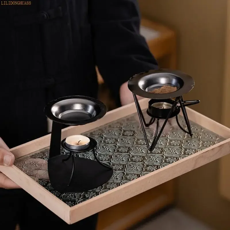 Metal Essential Oil Burners Wax Melt Burners Aromatherapys Holder Tealight Holder Christmas Housewarmings Gift W91B - view 3