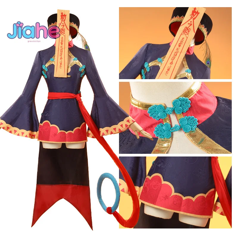 

Shuten-douji FGO Cospaly Costume 4th anniversary Zombie Girl Fate/Grand Order Dress Hat Prop Set Halloween Party New Uniform