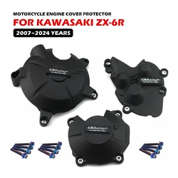 カワサキX6r ZX-6R zx636 2007-2023 2024用モーターサイクルエンジンプロテクターカバー,レーシングアクセサリー,改造アクセサリー