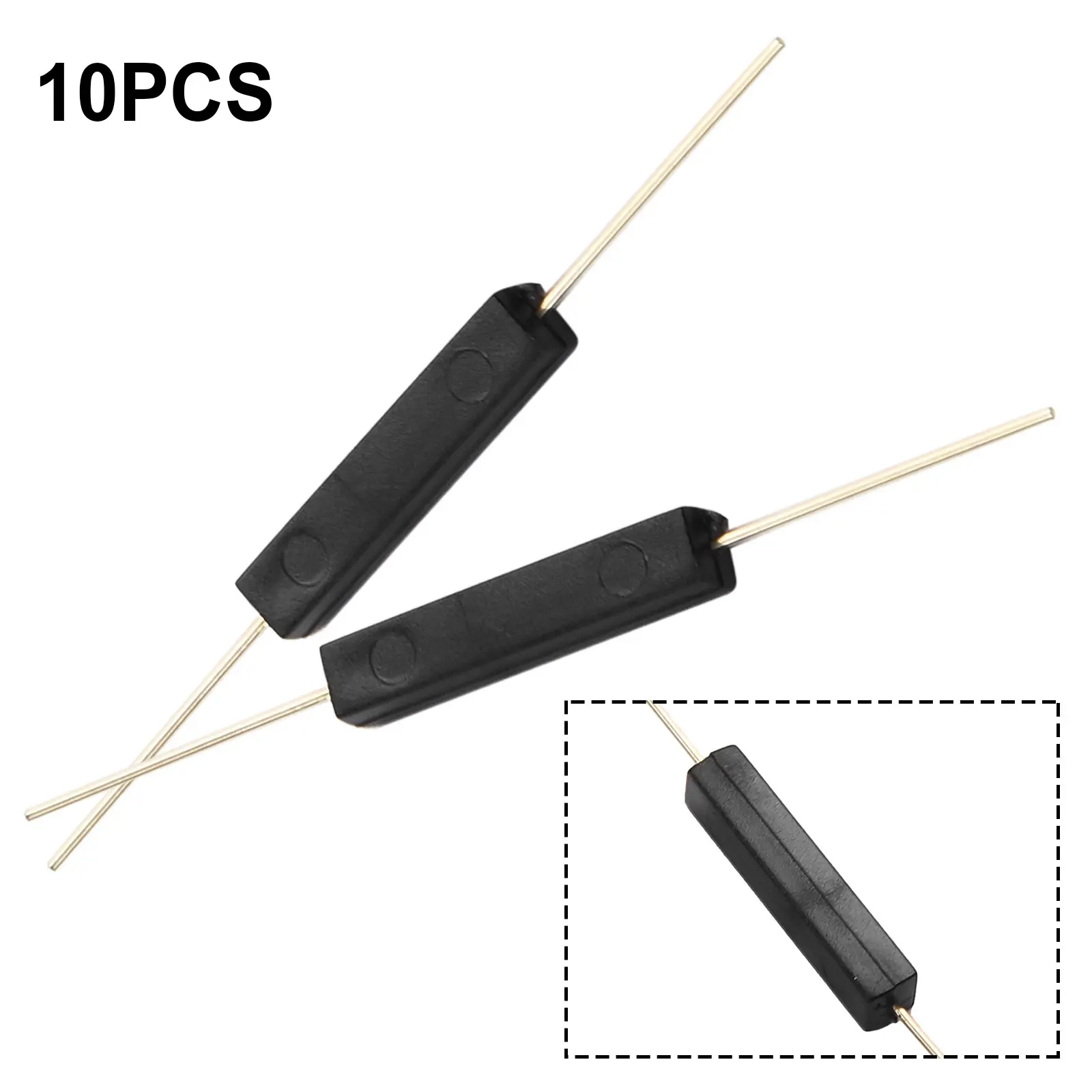 Inductive Switch Reed Switches Accessories Black Encapsulated 10pcs 3x13mm High Quality Replacement 0.5 (A) 100 (V)