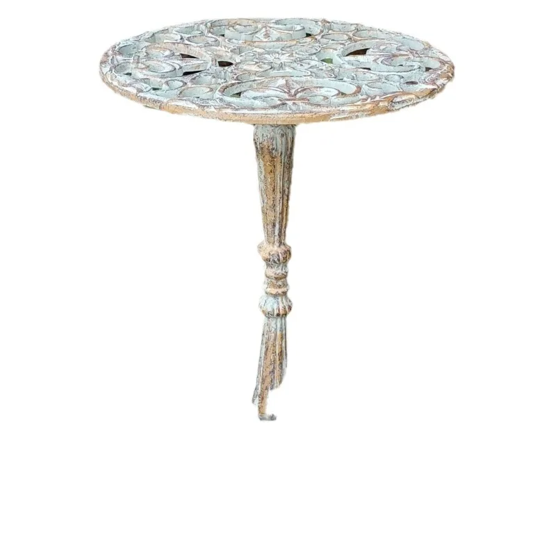 European cast iron retro flower pot base tray, outdoor courtyard garden lift