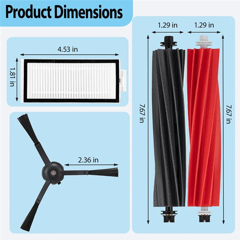 B53C Für Roborock Q5 Pro Ersatzteile Für Roborock Q5 Pro Staubsauger Roller Pinsel