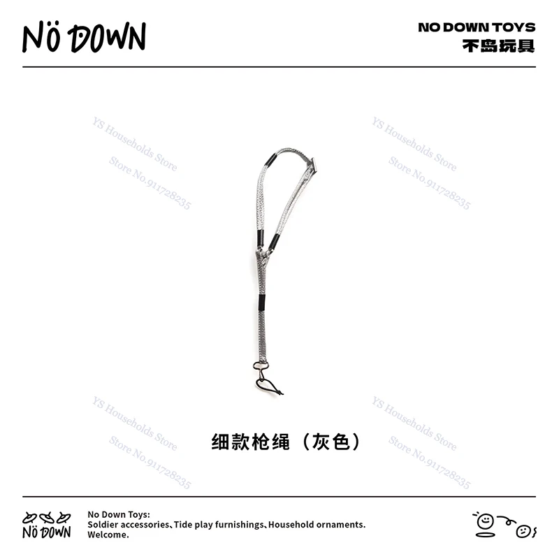 3/2mm 폭 1/12 인형 병사 소총 일체형 총줄 장난감 액세서리 미니 군용 스트랩 6인치 액션 피규어 장면 장식용