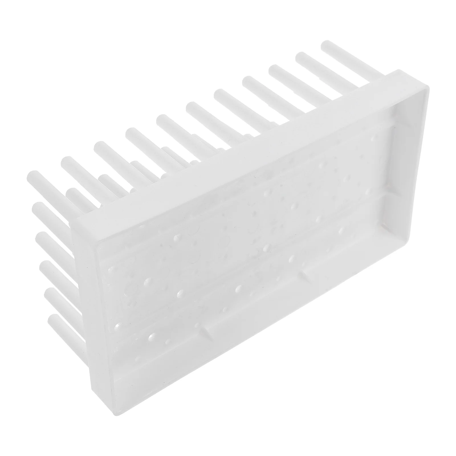 Test Tubes Rack Centrifuge Peg Drying Stand Wooden Laboratory Holder Shelf White