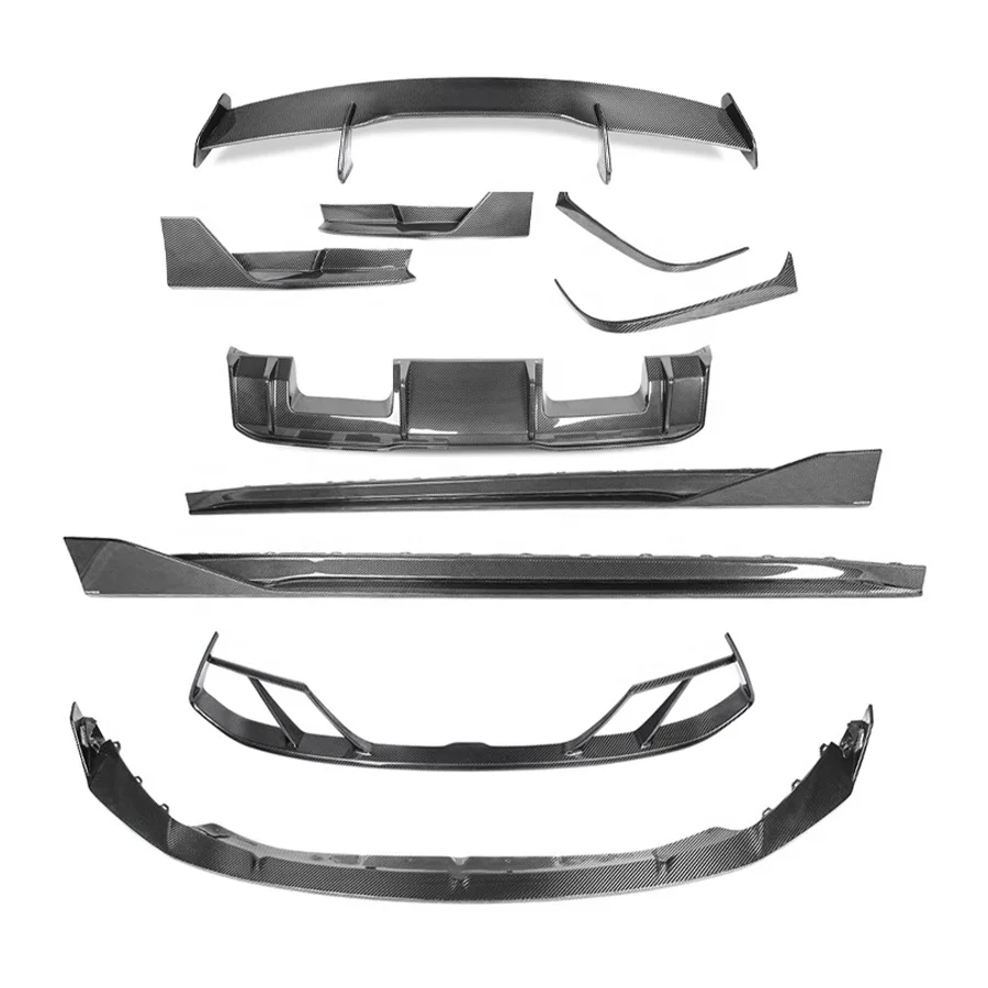 Carbon Fiber Bodykit Front lip Side Skirts Rear Spoiler For BMW M3 G80 M4 G82 G83 Paktechz Car Accessories