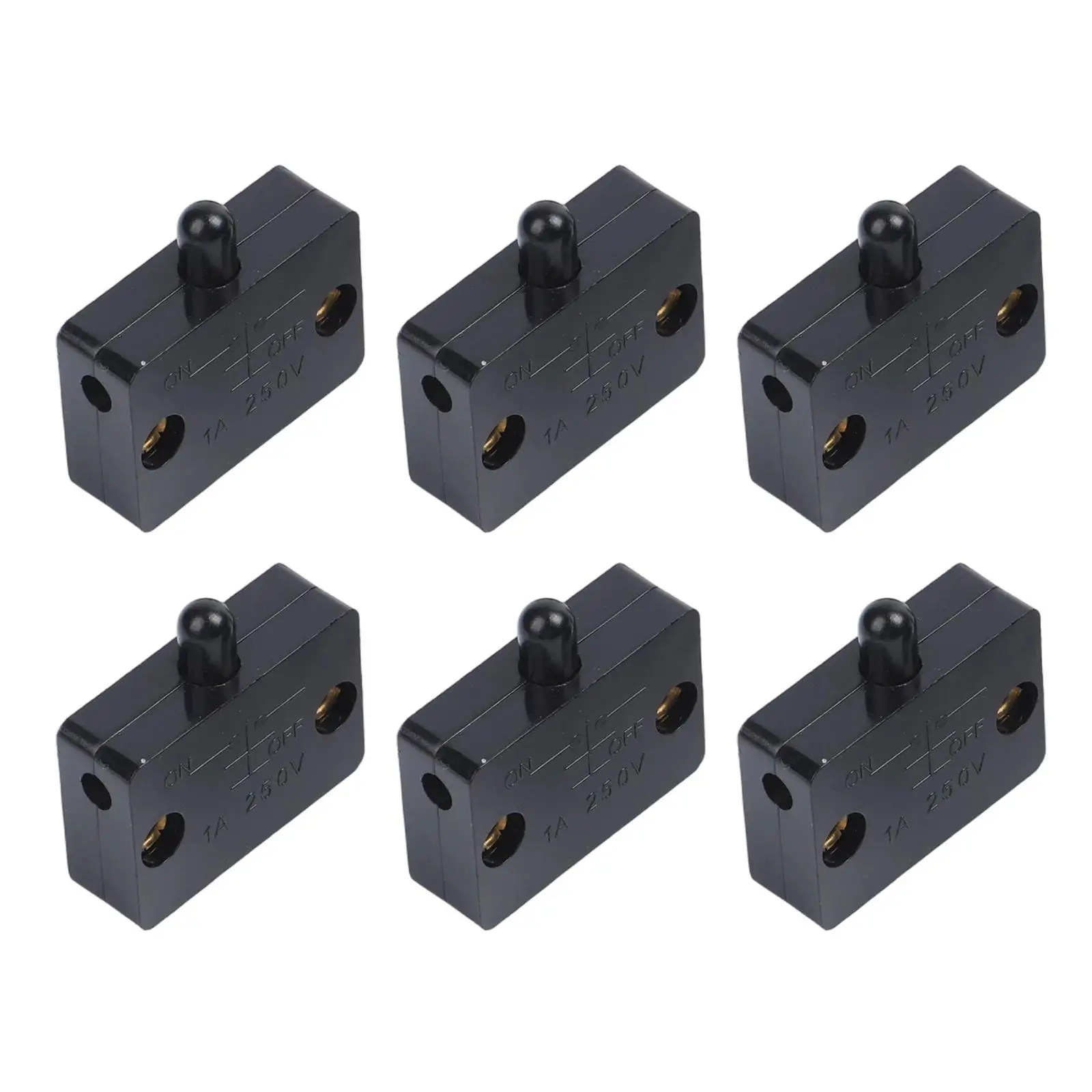 6Pack For Closet Door LED Switch for Cabinet Lights Normally Closed Contact Type for Reliable Lighting Control