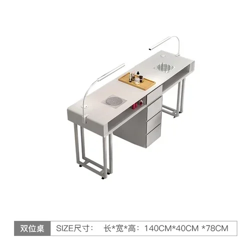 Collecteur de poussière d'ongles pour manucure, table de module d'ongles portable, design moderne et mince