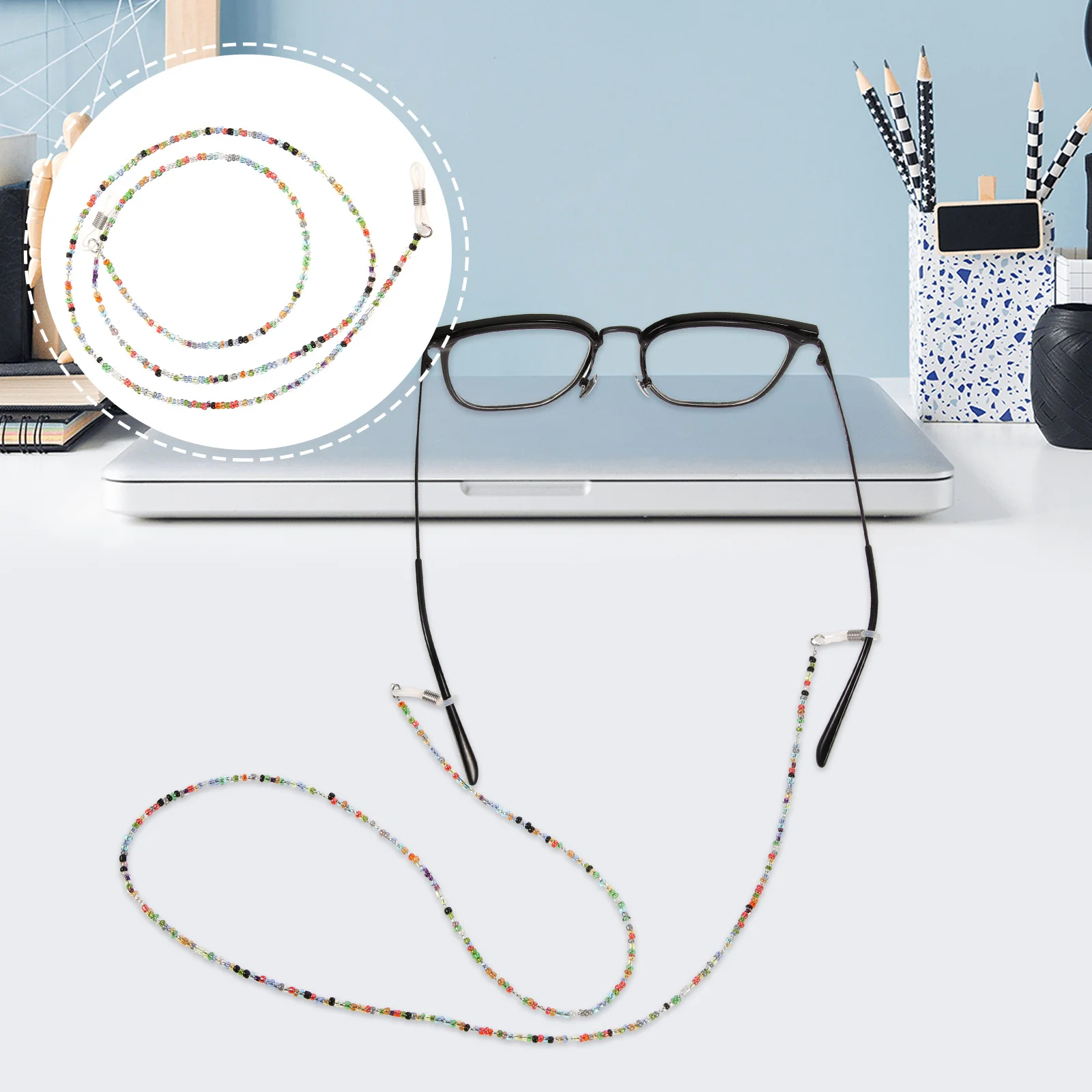 

2Pcs Eyeglasses Ropes Anti-Lost Durable Straps Practical Holders for Men Women Glasses Lanyard Glasses Lanyard Women