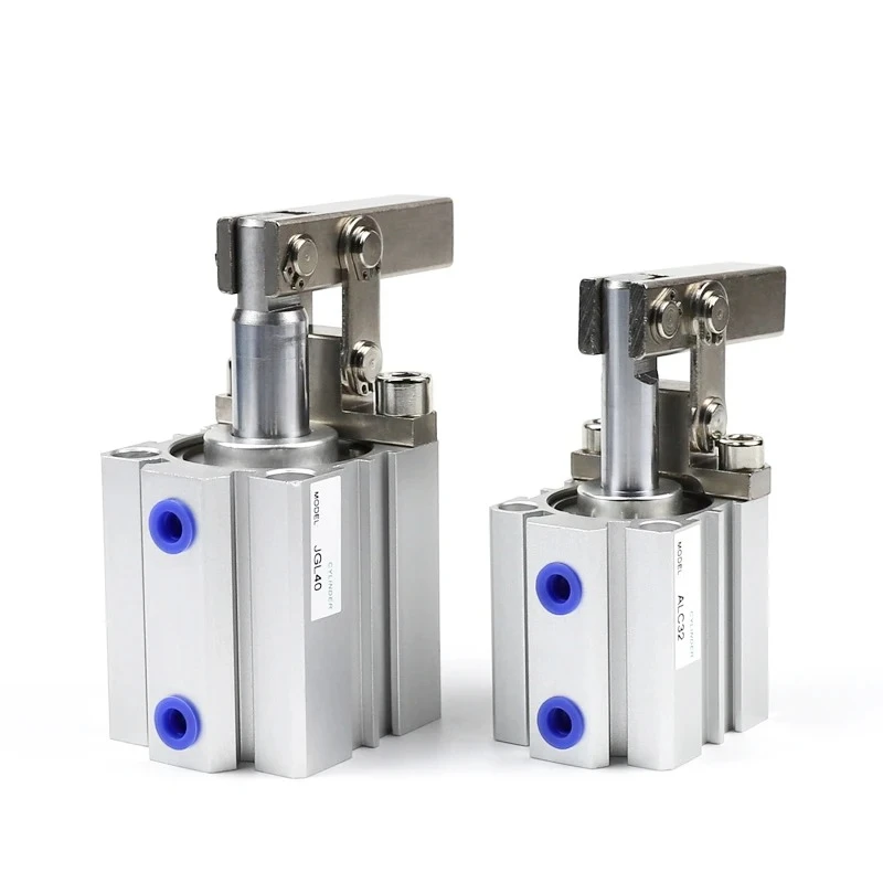 JGL Lever Cylinder Pneumatic Clamping Pressing 25/32/40/50/63 Double Pressure Plate Clamping Rocker Arm Fixture ALC