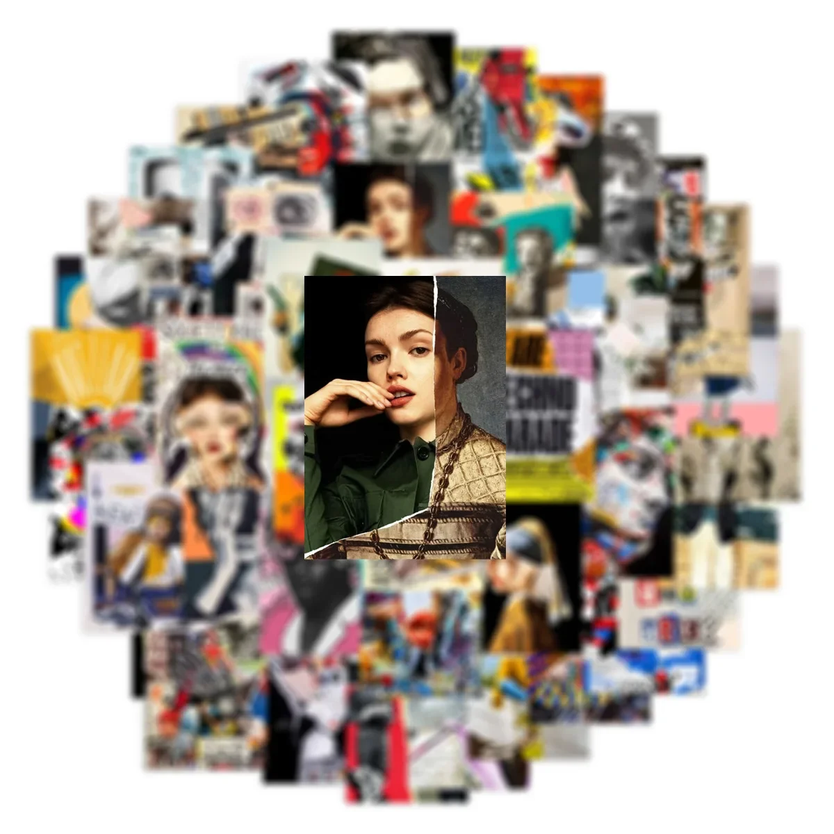 Modern art aesthetic stickers laptop refrigerator guitar luggage phone case skateboard scrapbook car stickers children's toys