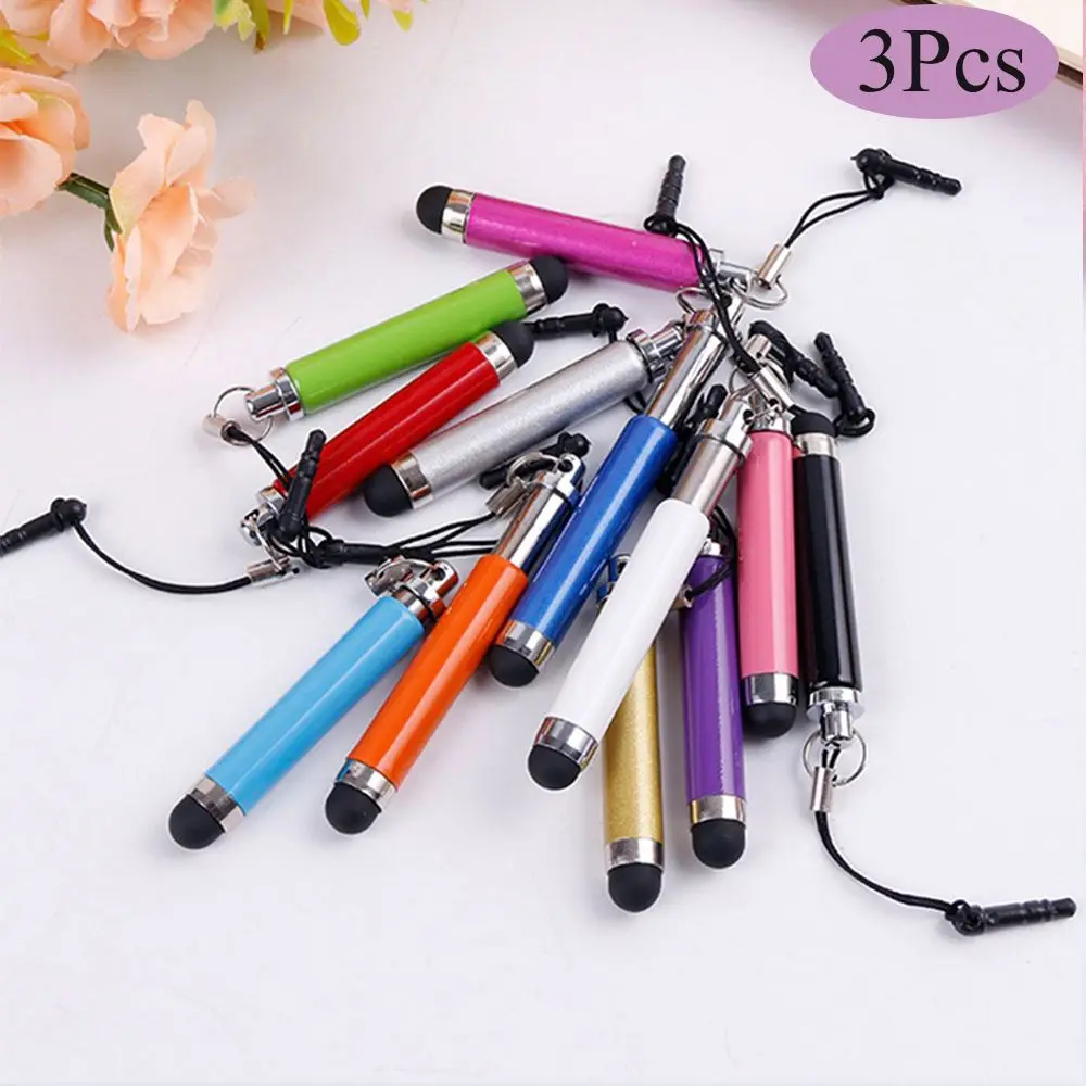 3PCS Retractable Compact Electronics High Precision Capacitive Pen Touch Screen Pen Stylus Pencil For phone Samsung Tablet PC