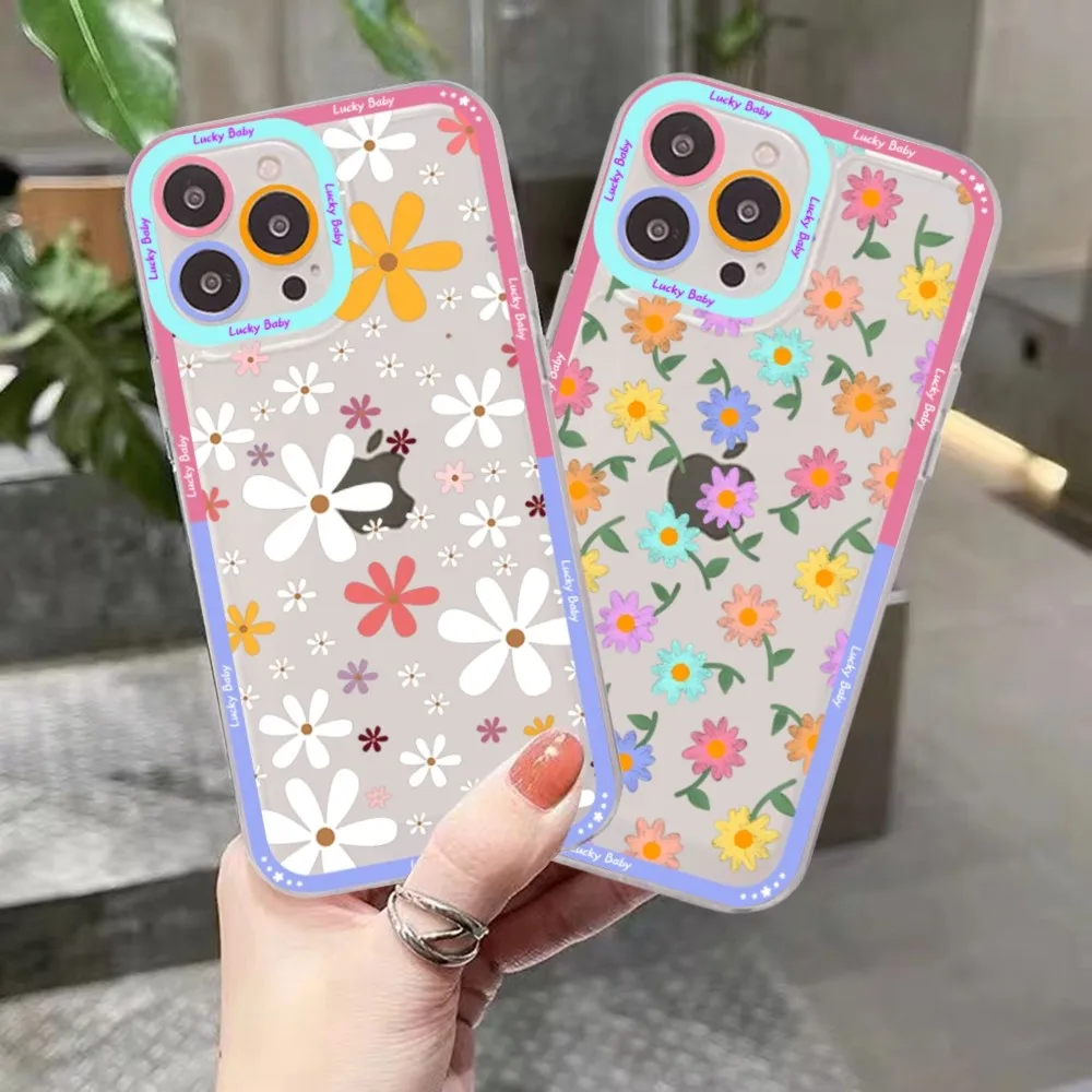 Fashion Fresh Little Daisy Flower Phone Case For Samsung A 10 20 30 70 13 21 32 72 22 51 52 53 71 73 32 4g 32 5g Fundas