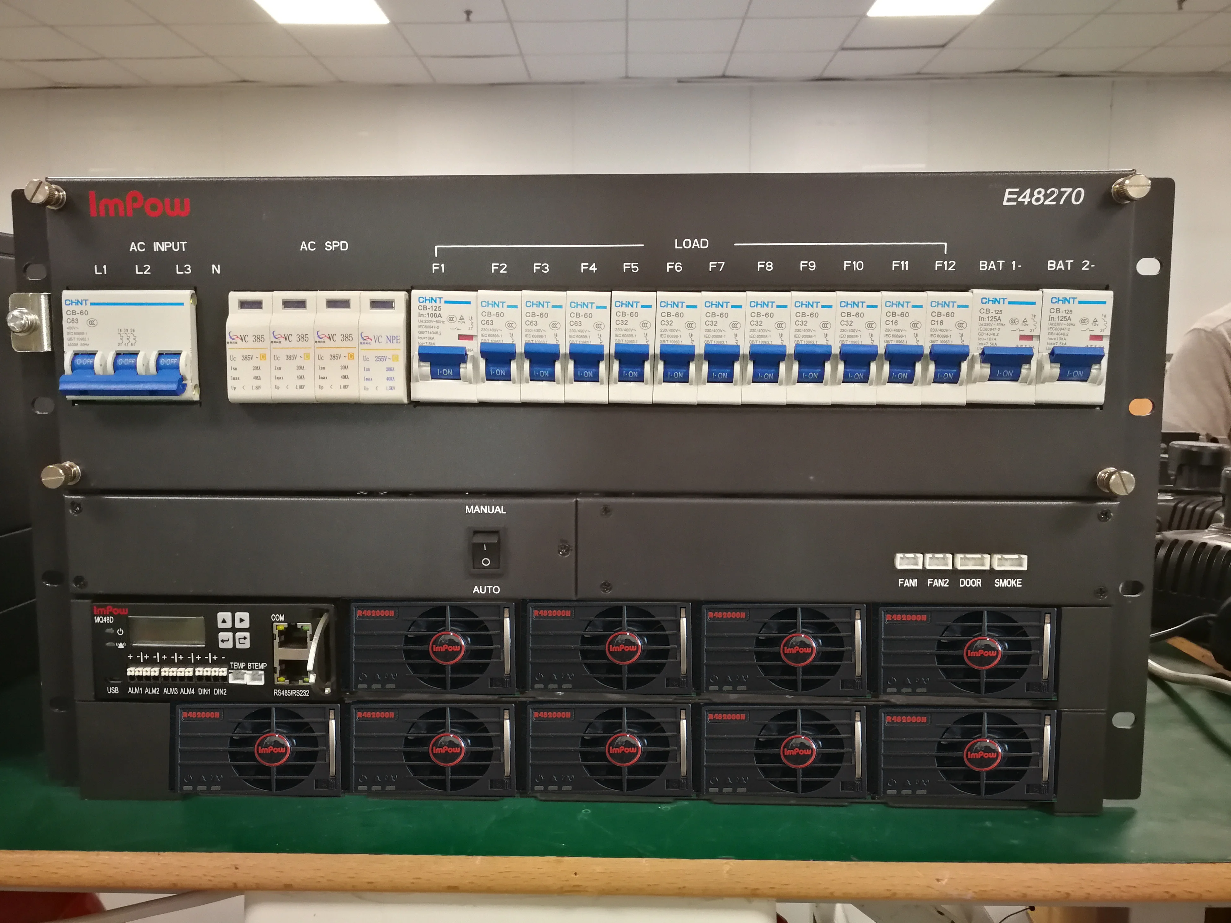 24V 48v Telecommunication Rectifier System DC Power Supply Telecom Power 2kw 3kw 40A 60A 100A 200A 400A