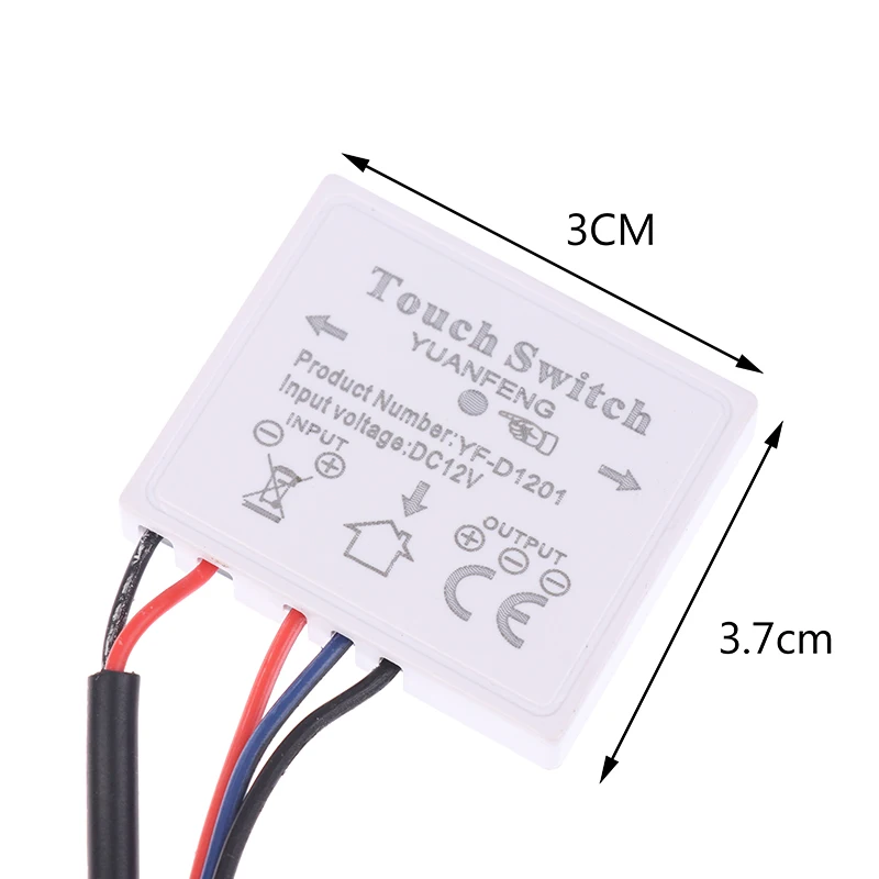 DC12V 2A 3A 5A LED Inductive Stepless Dimming Touch Switch For Led Light Mirror Lamp Dimmer Control Switch Touch Pad