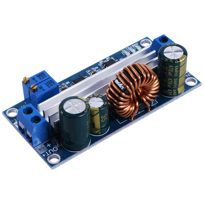 2X DC-DC Auto Buck Boost Voltage Converter Step Down/ Step Up Voltage Regulator Adjustable DC 5V-30V To 0.5-30V