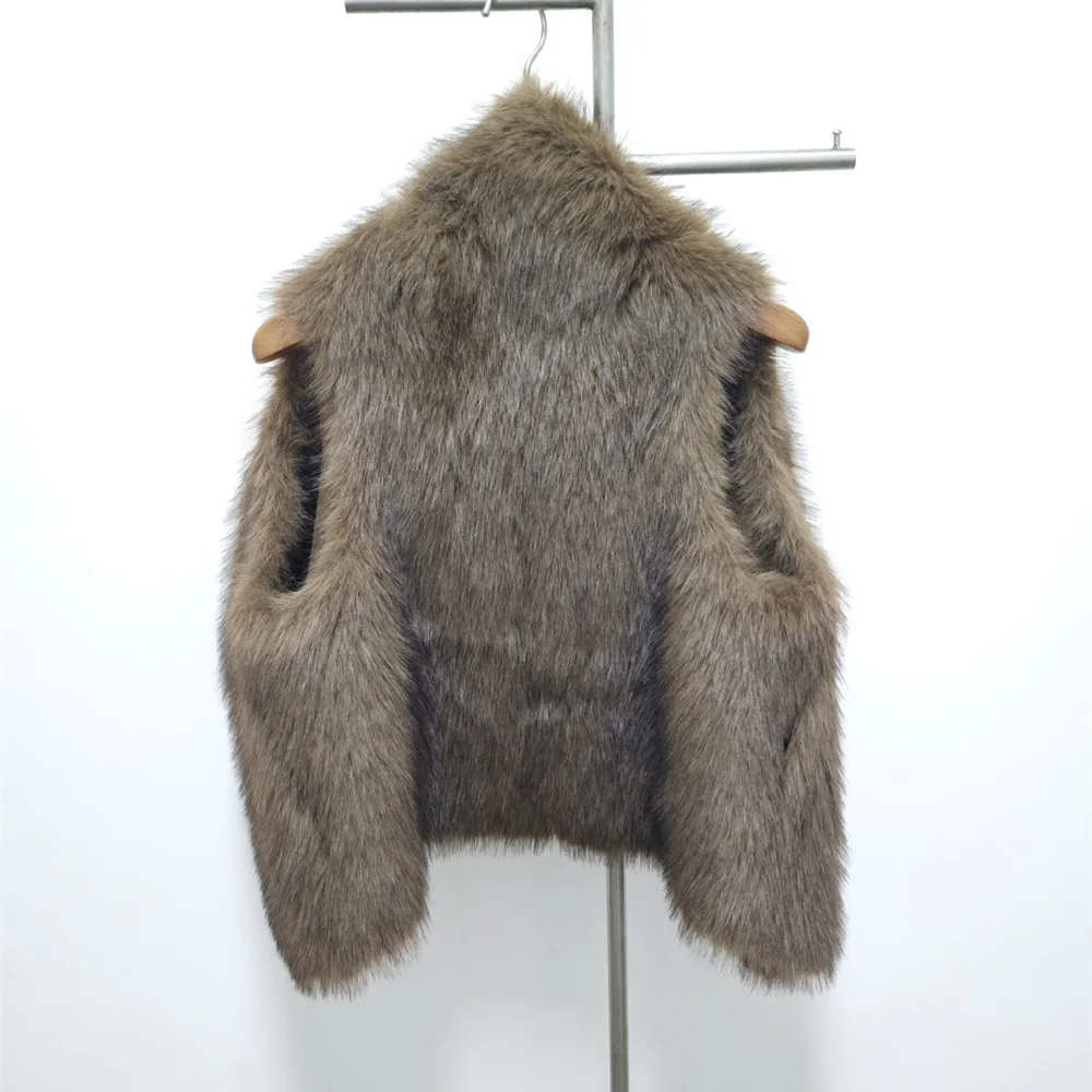 2026 Gilet di pelliccia invernale da donna Cappotto con stampa leopardata con bottoni in pelle Gilet di pelliccia da donna Y2K New Fashion Party Capispalla reggiseno