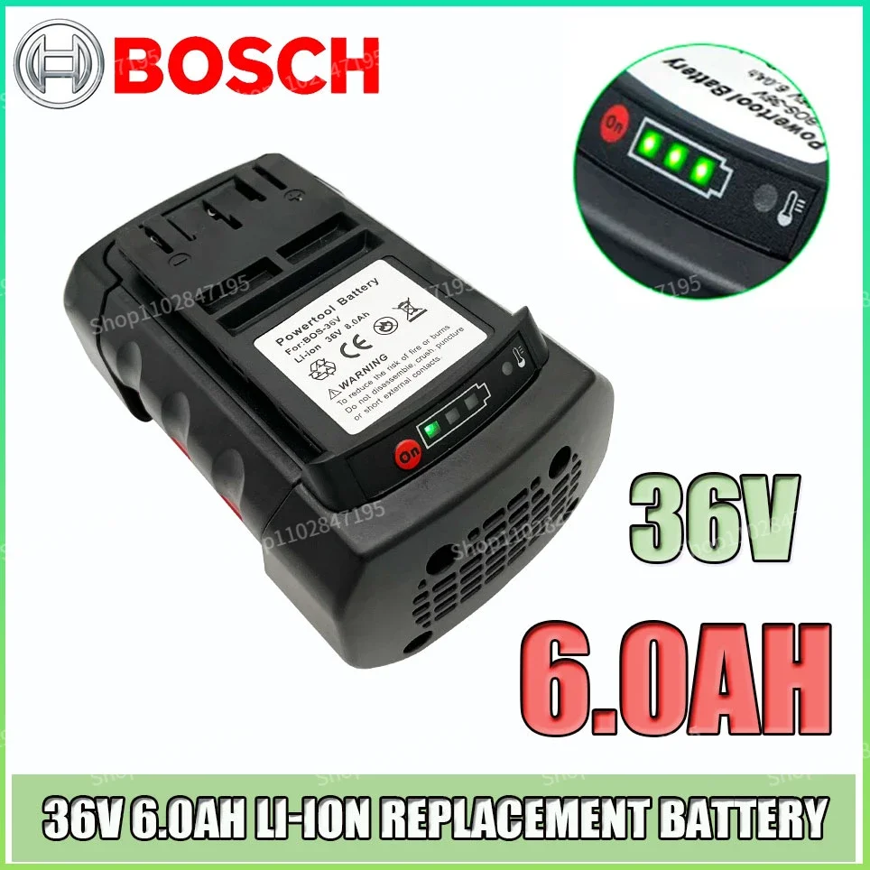 

Bosch 36V 6.0AH/9.0Ah Li-ion Replacement Battery for Bosch 2607336003 2607336108 BAT836 BAT810 BAT840 D-70771 Power Tool Battery