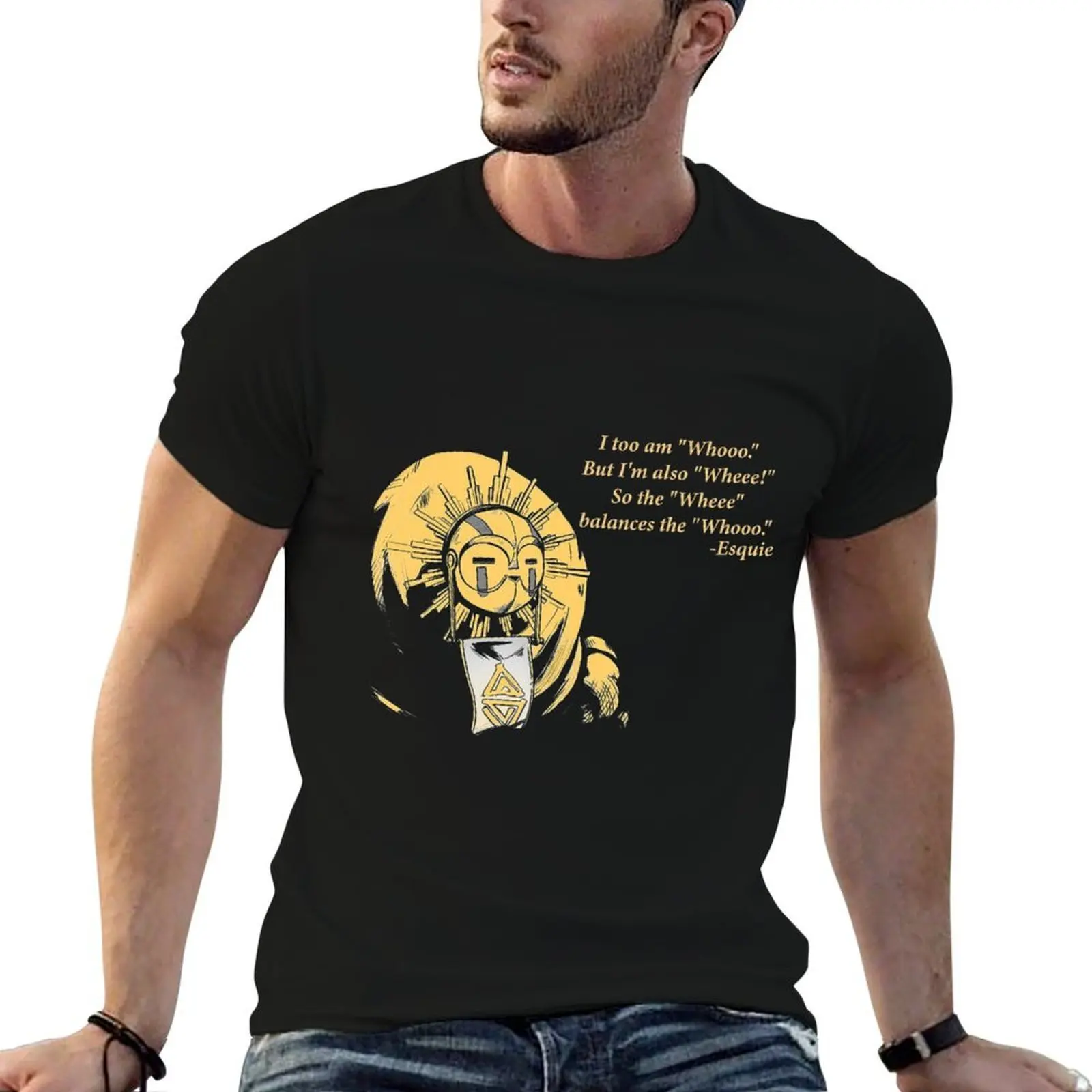 

I Too Am Whoo Esquie Clair Obscur Expedition 33 T-Shirt t shirt man luxury black cotton t-shirt plain for man package T-Shirt