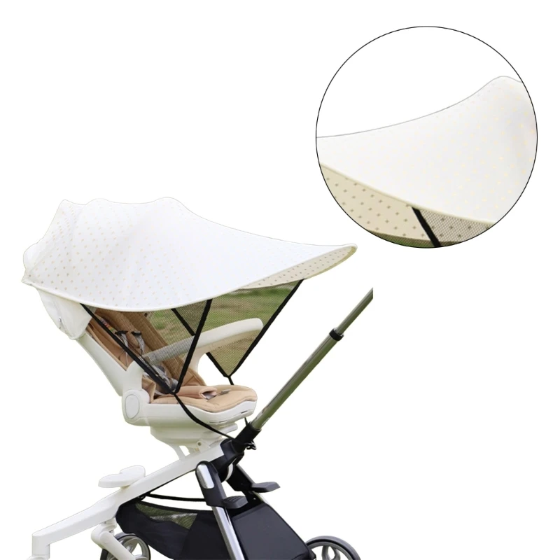 Lightweight Baby Carriages Sun Cover Breathable Baby Stroller Sun Shelters Baby Stroller Sunshades Block from Sunlight QX2D