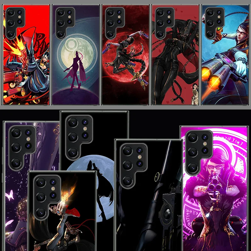 Bayonetta Capa Phone Case For Samsung S26 Ultra S25 Edge Galaxy S23 S21 S20 S24 FE S22 S10 Plus Cover Clear TPU Shell Coque with