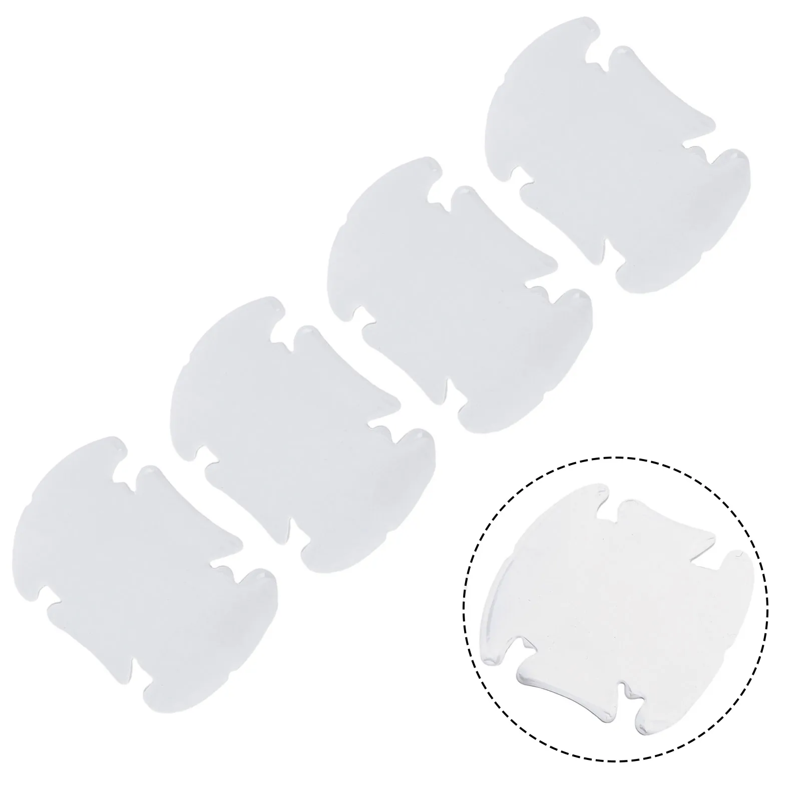 4 pezzi di protezione per vernice per porte auto, ciotola per porta trasparente, pellicole di protezione antigraffio, pellicola invisibile, decorazione antigraffio, adesivo per auto