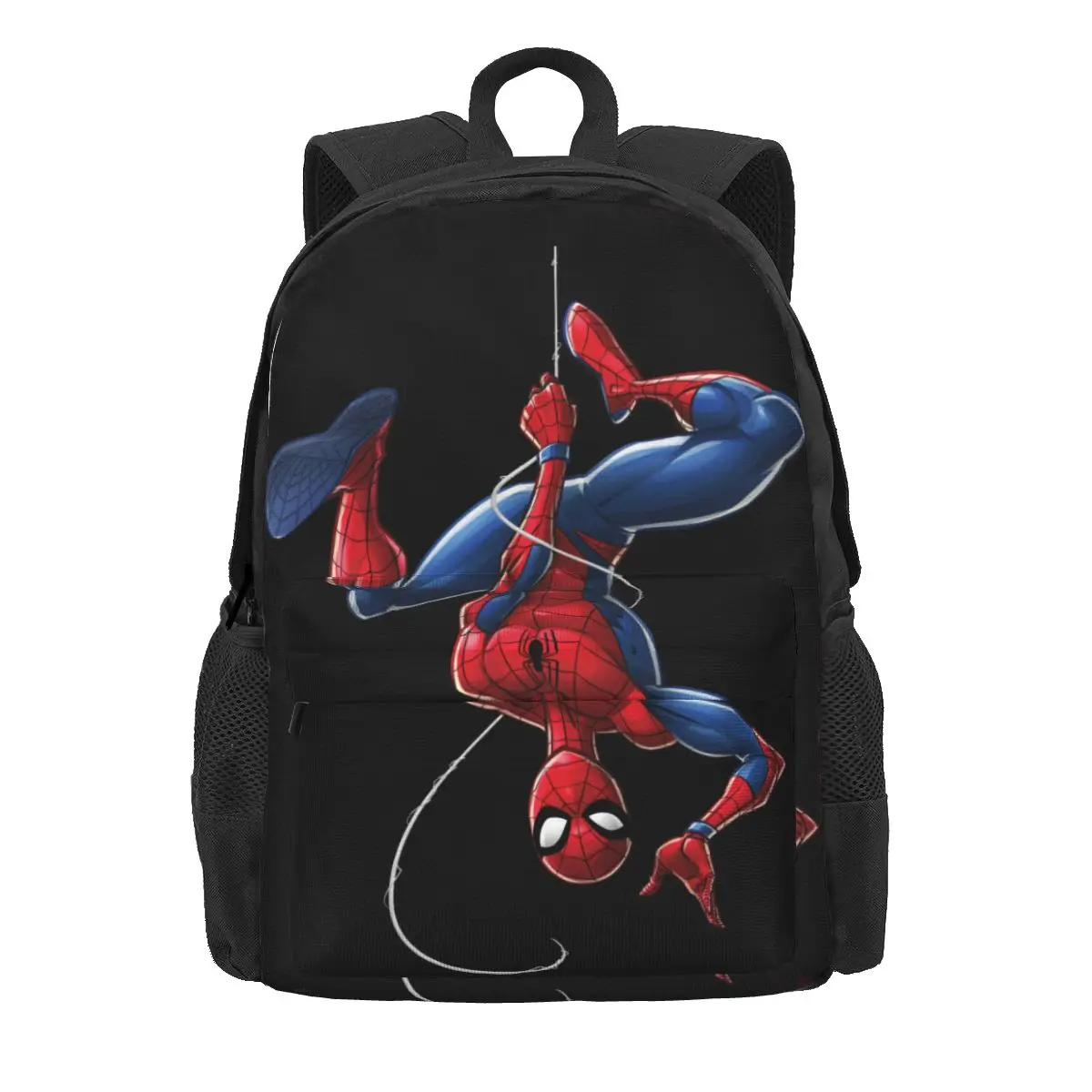 Spider-Man Hanging Women Backpack Mochila Print Fashion Student School Bag Computer Backpack Boys Girls Waterproof Shoulder Bag