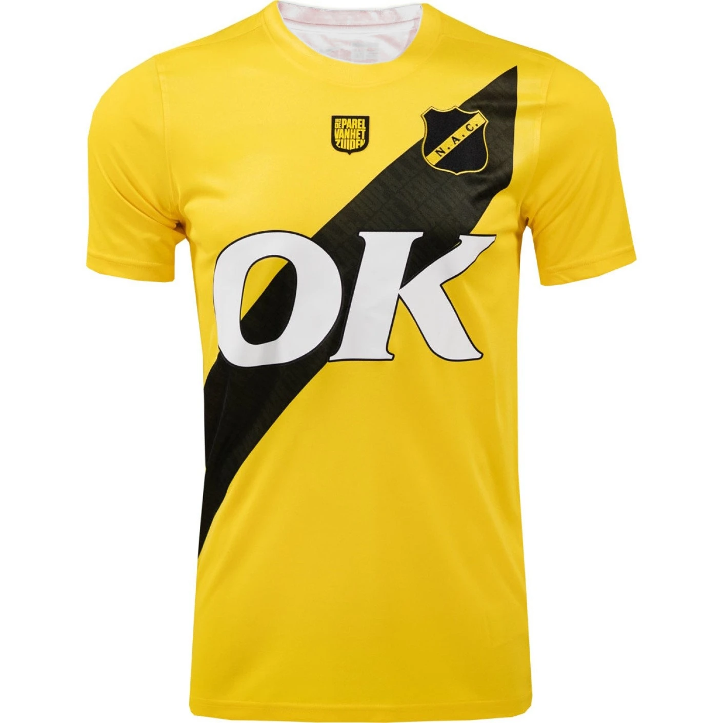 قميص Voetbalshirt Voor Heren En Dames NAC Breda Tshirt Met Korte Mouwen Ok Print Ronde Hals Los Ademend Trainings-تي شيرت #3