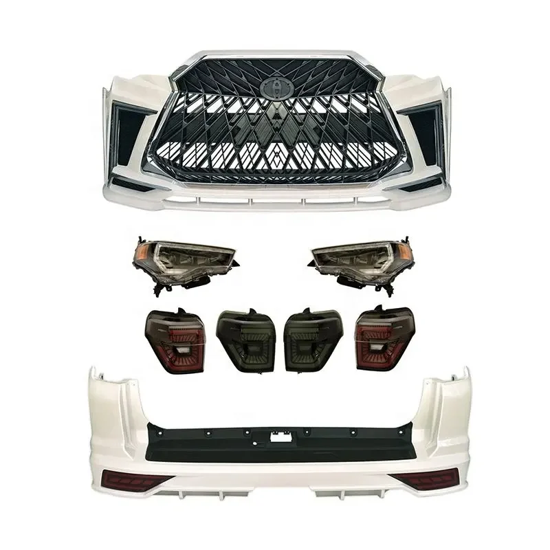 

Car Bumper for Toyota 4Runner 2010-2019 Upgrade to Lexus Model Front Bumper Rear Bumper Grille Body Kit