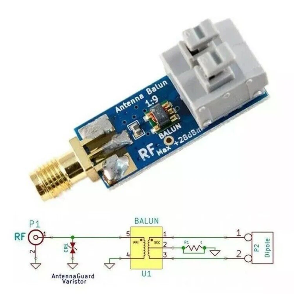 1/9 HF Antenna Balun RTL-SDR HF Antenna Balun 1:9 Long Wire HF Antenna Ham Radio Dipole For SMA Module view 4