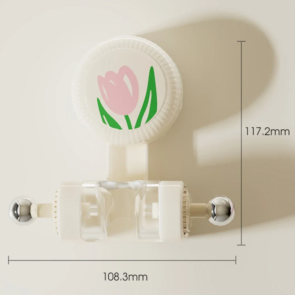 Uchwyt na głowicę prysznicową Uchwyt ścienny Regulowany uchwyt na główkę prysznicową Przyssawka Podstawa prysznicowa do akcesoriów łazienkowych Biały