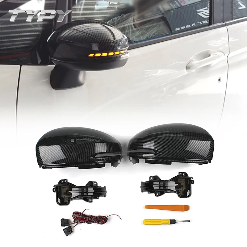 Outside Rearview Mirrors with LED Dynamic Flowing Turn Signals Light Turn Signal Flowing For Honda CITY XRV VEZEL Fit Accord