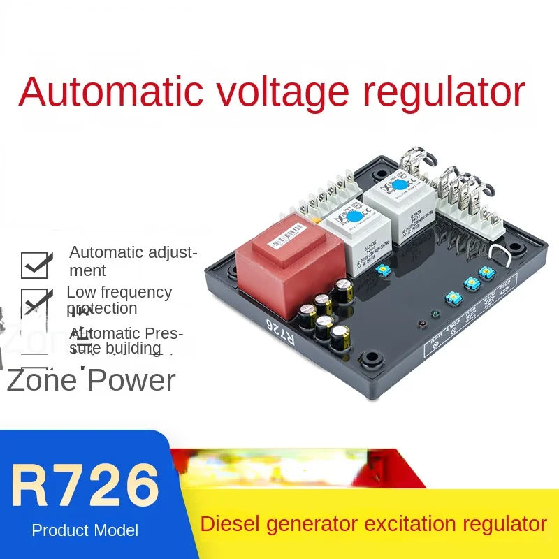 Genset Voltage Regulator High Power Regulator Board AVR R726 Large