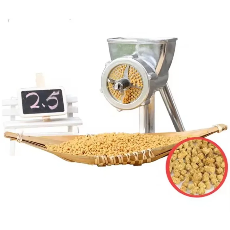 

Small Household Manual Feed Processing Machine For Chicken Mouse Bird New Granule Maker For Fish Bait Dog Food Nourishing