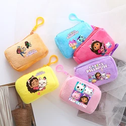 Gabby Dollhouse Plush Coin Purse Kawaii Anime Mini Bags Cartoon Square Storage Bag Cute Kids Handbag Children Birthday Gift Hot