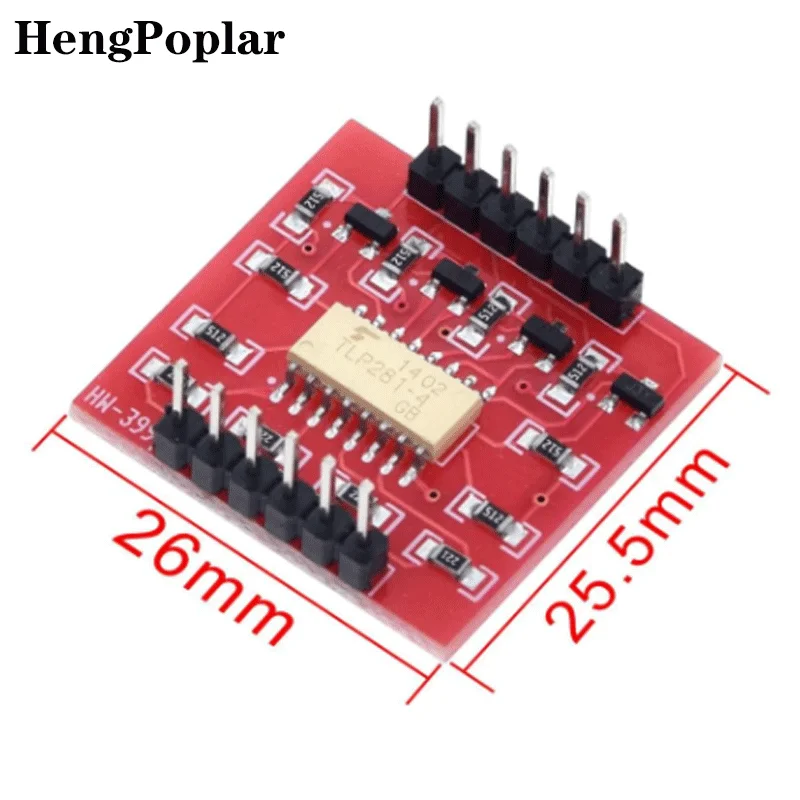 Imagem -04 - Opto-isolador de Canais ic Módulo para Placa de Expansão Arduino Isolamento Optoacoplador de Alto e Baixo Nível 100 Pcs Tlp281