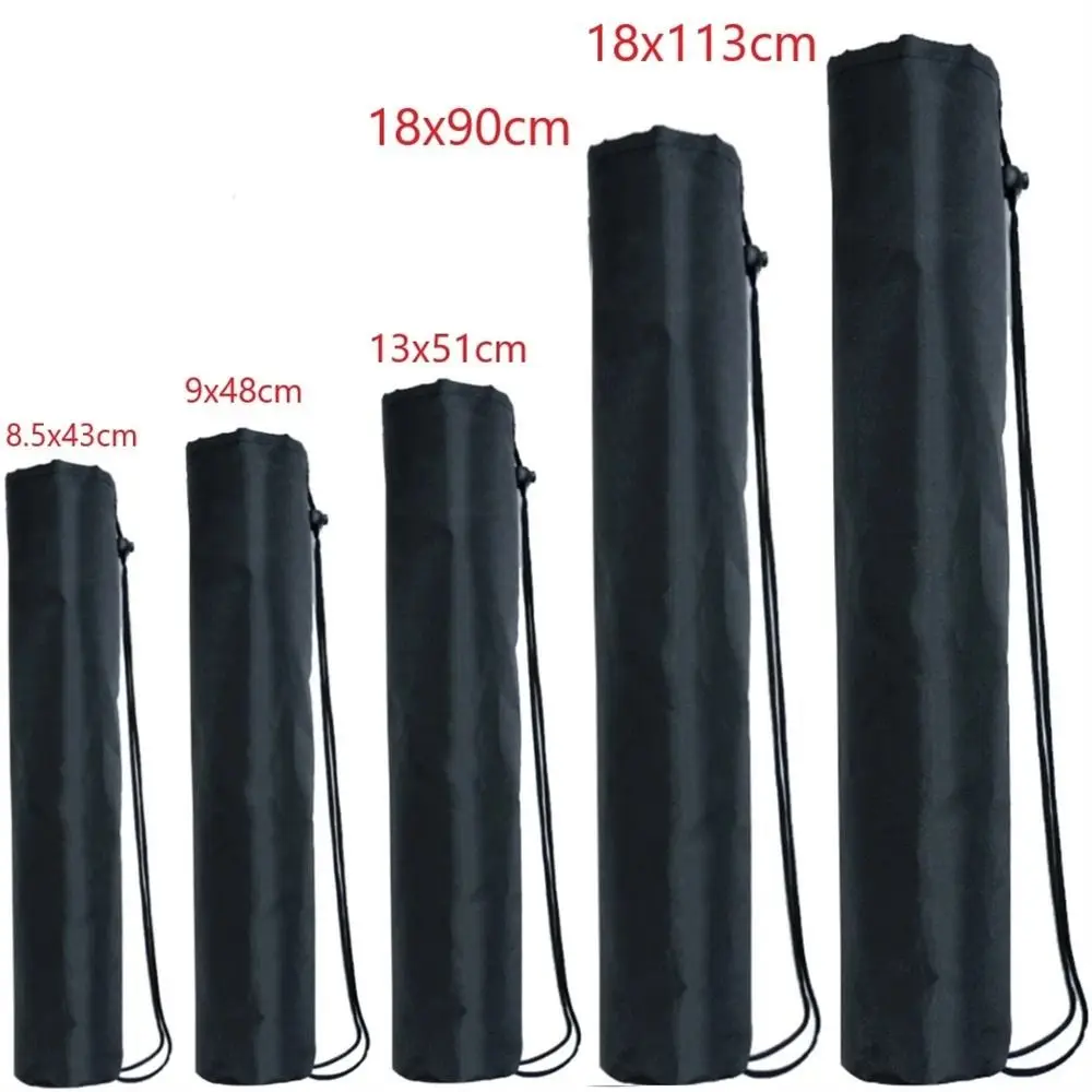 Tas dudukan lampu Hitam Travel Carry Yoga Mat 43-113cm Tripod tas dudukan Tripod tas jinjing tali serut tas Toting tas Tripod