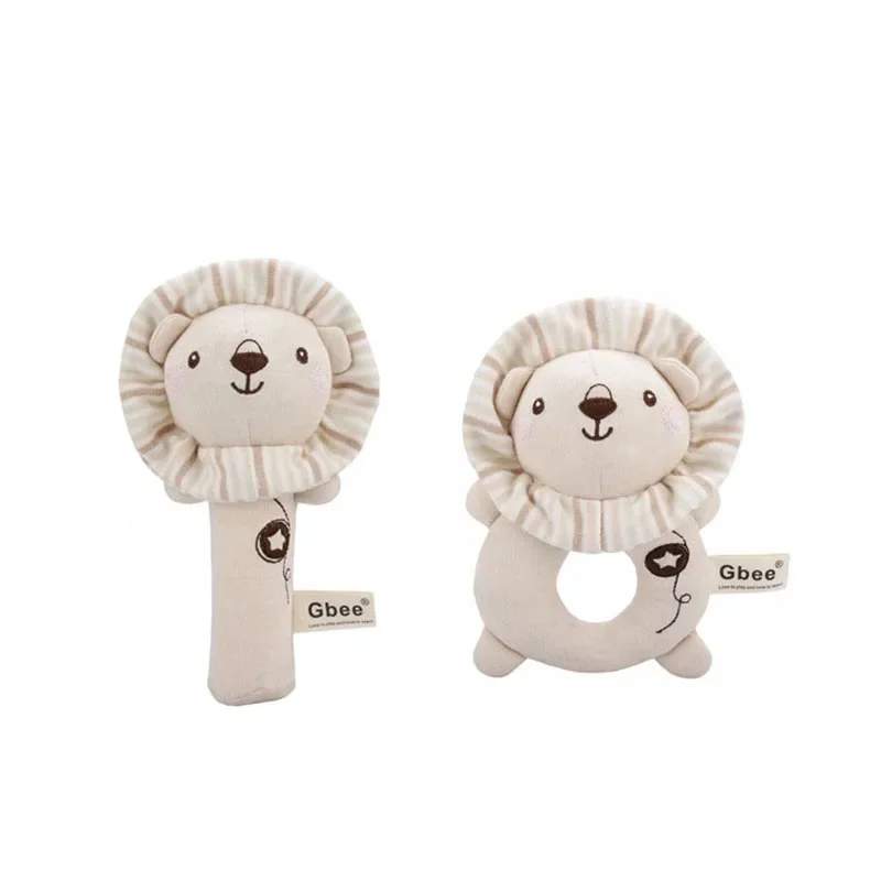 Toy for Babies Organic Cotton Hand Rattle Baby Soothing Toy Infant Baby Rattle