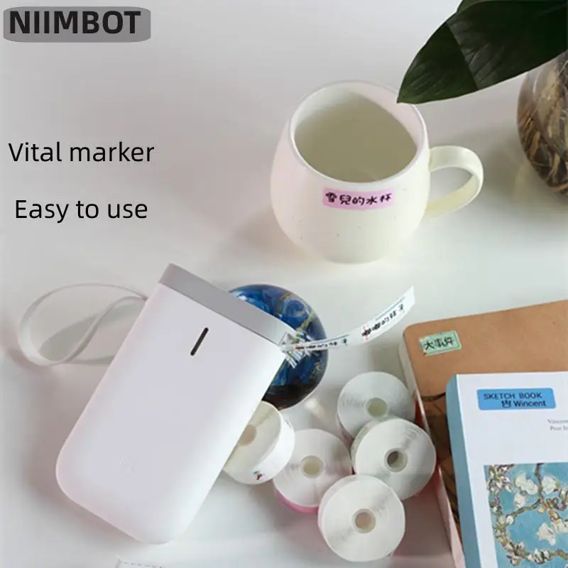 NIIMBOT-Máquina Portátil Fabricante de Etiquetas Térmica, Impressora de Etiquetas com Fita, Sem Tinta, Tecnologia Sem Fio para Escritório e Casa,