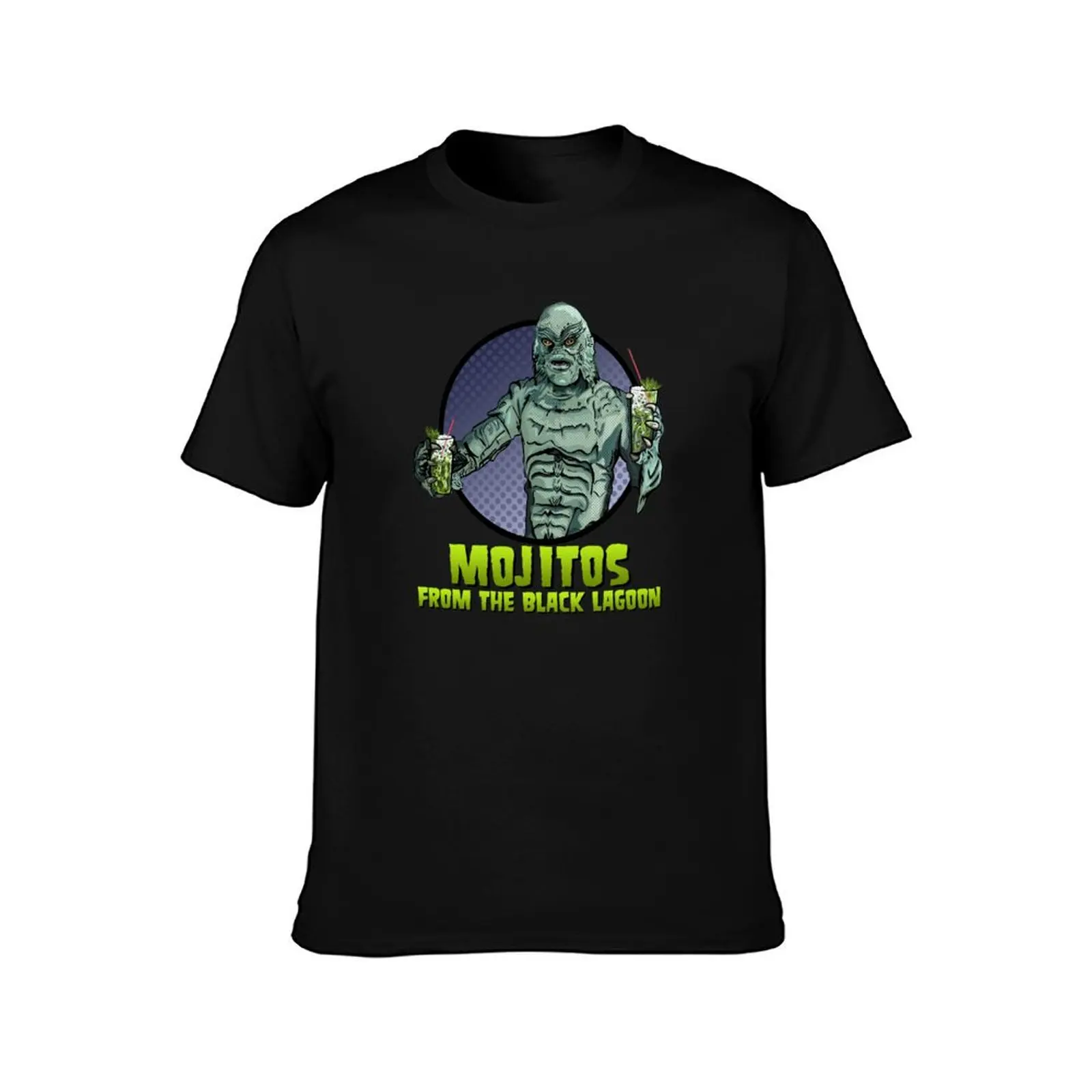 Mojitos From The Black Lagoon T-Shirt tops customs design your own anime mens cotton t shirts