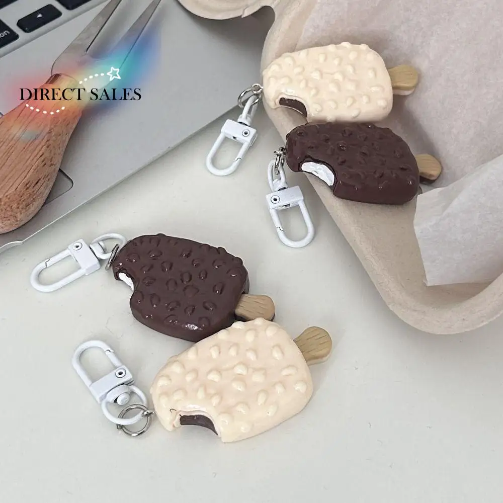 

Bag Pendant Chocolate Ice Cream Keychain Jewelry Accessories Car Keychains Simulation Food Keychain Charms Resin Keychain
