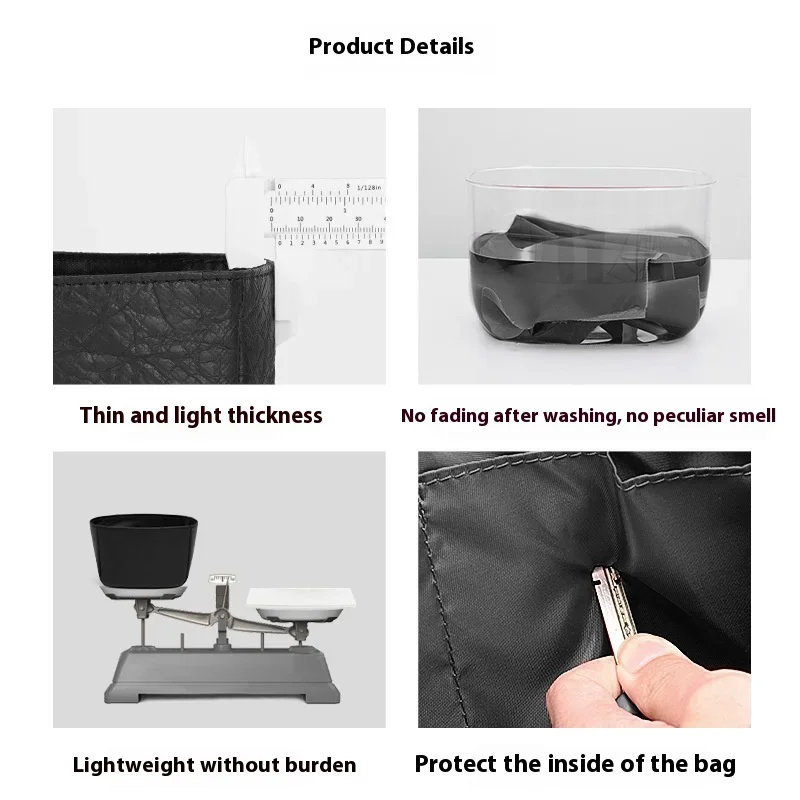 Dupont Lining Storage Pouch And Organization Inner Liner Purse Fit Cyme Mini Tote , Insert Organizer For Cyme Tote Bag