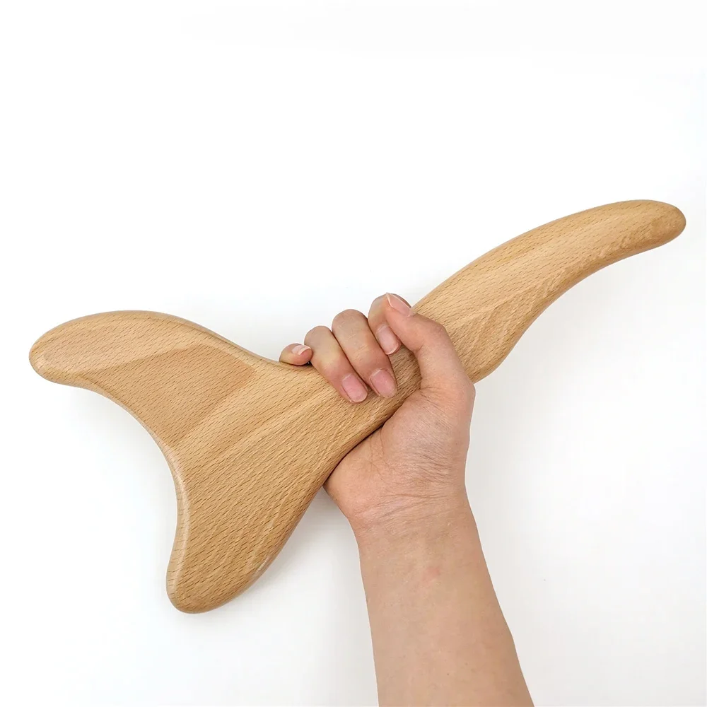 Wooden Lymphatic Drainage Massager Paddle Manual Anti-Cellulite Gua Sha Tool Muscle Pain Relief Soft Tissue Therapy Device